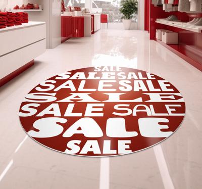 Rond rood vinyl tapijt sale