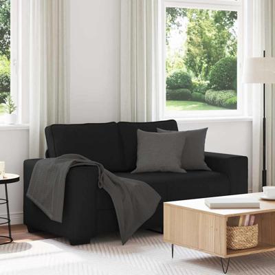 2-zitsbank 120 cm stof zwart