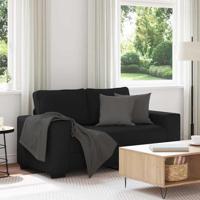 2-zitsbank 120 cm stof zwart