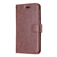 Crazy Horse textuur horizontale Flip lederen draagtas met houder & kaartsleuven & portemonnee & fotolijstjes voor iPhone 11 (bruin)