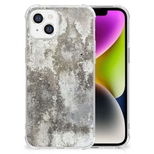 iPhone 14 Anti-Shock Hoesje Beton Print