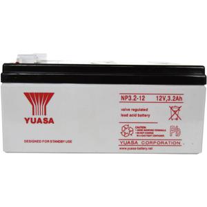 Yuasa NP3.2-12 Loodaccu 12 V 3.2 Ah Loodvlies (AGM) (b x h x d) 134 x 64 x 67 mm Kabelschoen 4.8 mm Onderhoudsvrij