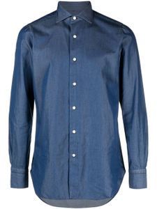 Finamore 1925 Napoli chemise en jean à manches longues - Bleu