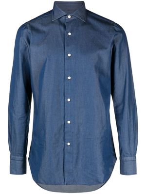 Finamore 1925 Napoli chemise en jean à manches longues - Bleu
