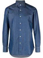 Finamore 1925 Napoli chemise en jean à manches longues - Bleu