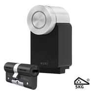 Nuki Pro zwart met M&C Condor - slim deurslot met SKG3 cilinder en Power Pack cilinderslot SKG3 - anti-kerntrek & boorbeveiliging