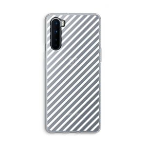 Strepen zwart-wit: OnePlus Nord Transparant Hoesje