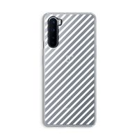 Strepen zwart-wit: OnePlus Nord Transparant Hoesje