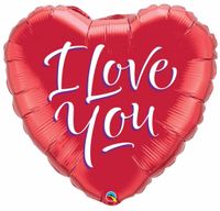 I Love You - Hart Ballon 46cm - thumbnail