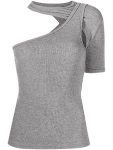 RTA t-shirt à design asymétrique - Gris