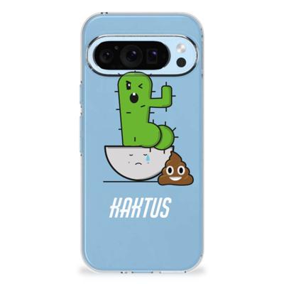 Google Pixel 9 | 9 Pro Telefoonhoesje met Naam Cactus Poo Google Pixel 9 | 9 Pro Telefoonhoesje met Naam Cactus Poo
