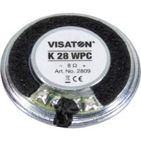 Visaton K 28 WPC - 8 Ohm 1.1 inch 2.8 cm Mini-luidspreker 1 W 8 Ω Kunststof membraan