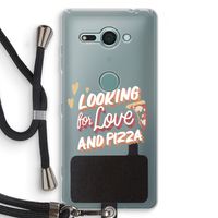 Pizza is the answer: Sony Xperia XZ2 Compact Transparant Hoesje met koord