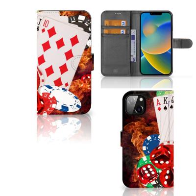 iPhone 14 Plus | Wallet Case | met Pasjes | Casino