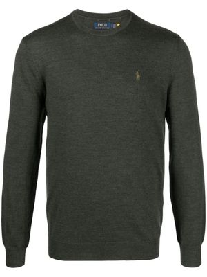 Polo Ralph Lauren pull en maille fine à logo - Vert
