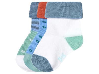 lupilu 3 Paar baby sokken (Blauw, 15/18)