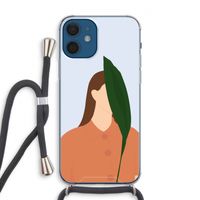 Leaf: iPhone 12 Transparant Hoesje met koord