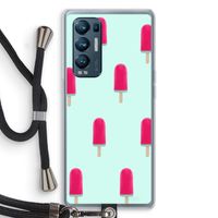 Waterijsje: Oppo Find X3 Neo Transparant Hoesje met koord