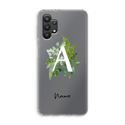 Green Brush: Samsung Galaxy A32 5G Transparant Hoesje