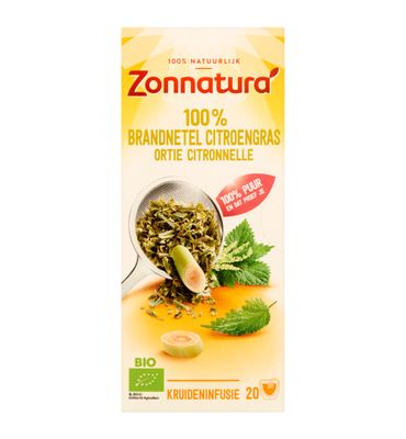 Zonnatura Zonnatura Brandnetel Citroengras Bio (20st)