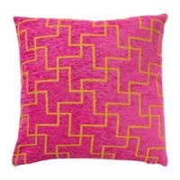 (R) Kussenhoes Jacquard roze 45 x 45 cm | 12 stuks