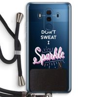 Sparkle quote: Huawei Mate 10 Pro Transparant Hoesje met koord