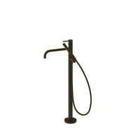 Vrijstaande badkraan Tres Study Exclusive | Hoogte uitloop 67.4 cm | Draaibare uitloop | Mengkraan | Rond | Zwart brons Vrijstaande badkraan Tres Study Exclusive | Hoogte uitloop 67.4 cm | Draaibare uitloop | Mengkraan | Rond | Zwart brons