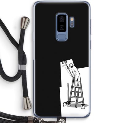 Musketon Painter: Samsung Galaxy S9 Plus Transparant Hoesje met koord