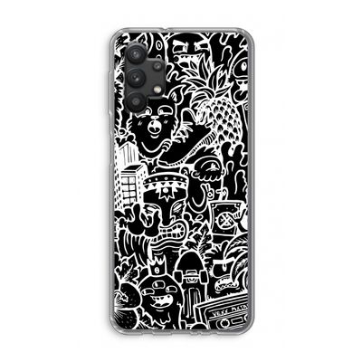 Vexx Black Mixtape: Samsung Galaxy A32 5G Transparant Hoesje
