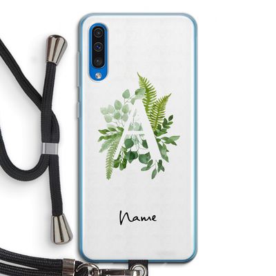 Green Brush: Samsung Galaxy A50 Transparant Hoesje met koord