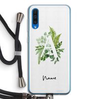 Green Brush: Samsung Galaxy A50 Transparant Hoesje met koord Green Brush: Samsung Galaxy A50 Transparant Hoesje met koord