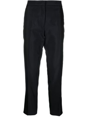 Jil Sander pantalon de tailleur à coupe courte - Bleu