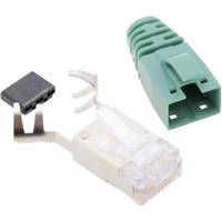 BEL Stewart Connectors SS39GNE RJ45 stekker CAT 6 Stekker, recht Aantal polen: 8P8C Groen 1 stuk(s) - thumbnail