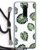 Tropische bladeren: OnePlus 7 Pro Transparant Hoesje met koord