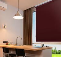 Terra di Siena Donker Monochroom rolgordijn keuken