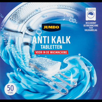 Jumbo Anti Kalk Tabletten voor in de Wasmachine 50 x 10 g