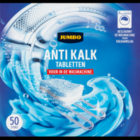 Jumbo Anti Kalk Tabletten voor in de Wasmachine 50 x 10 g