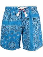 MC2 Saint Barth short de bain à motif cachemire - Bleu