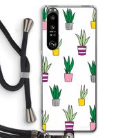 Sanseveria: Sony Xperia 1 III Transparant Hoesje met koord