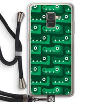 Crocs: Samsung Galaxy A8 (2018) Transparant Hoesje met koord