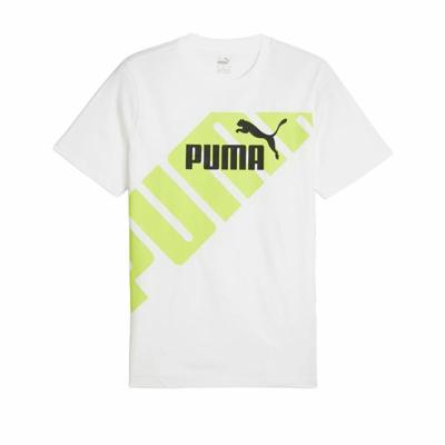 Heren-T-Shirt met Korte Mouwen Puma POWER Graphic - Maat: L