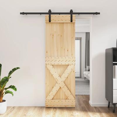Schuifdeur met beslag 70x210 cm massief grenenhout