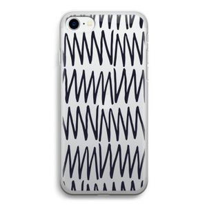 Marrakech Zigzag: iPhone SE 2020 Transparant Hoesje