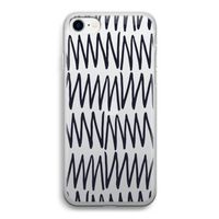 Marrakech Zigzag: iPhone SE 2020 Transparant Hoesje