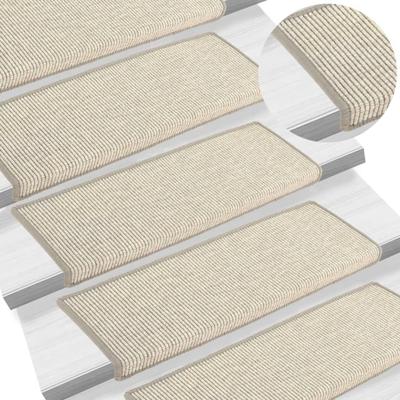 Trapmatten 15 st 65x21x4 cm zilver met rechthoekige rand