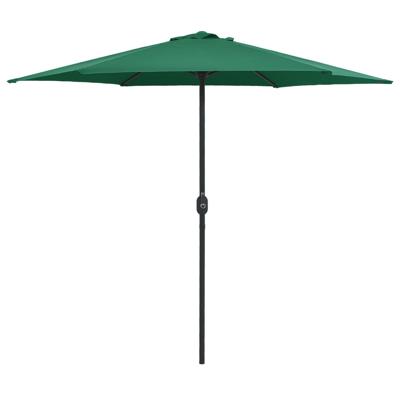 VidaXL Parasol met aluminium paal 270x246 cm groen