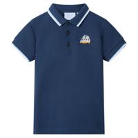 VidaXL Kinderpoloshirt 92 donkerblauw
