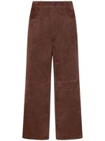 Rosetta Getty x Violet Getty pantalon droit en daim - Marron - thumbnail