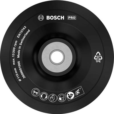 Bosch Accessories 2608601005 Steunschijf, 115 mm, 13.300 omw/min Diameter 115 mm