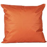 Buiten of tuin sier kussens - oranje - 45 x 45 cm - binnen/buiten - tuinbank